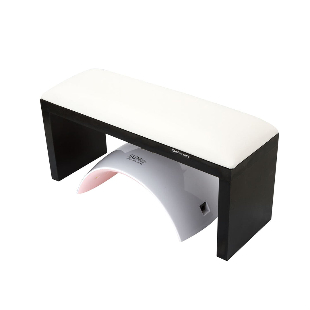 Podpórka do manicure Rainbowstore Classic White na czarnych nóżkach