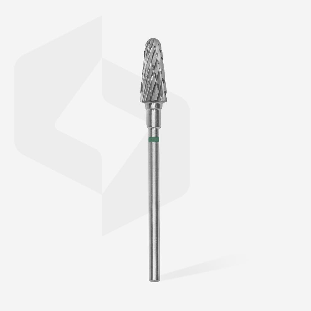 Frez z węglików spiekanych ścięty stożek Staleks Expert, zielony, 6 mm