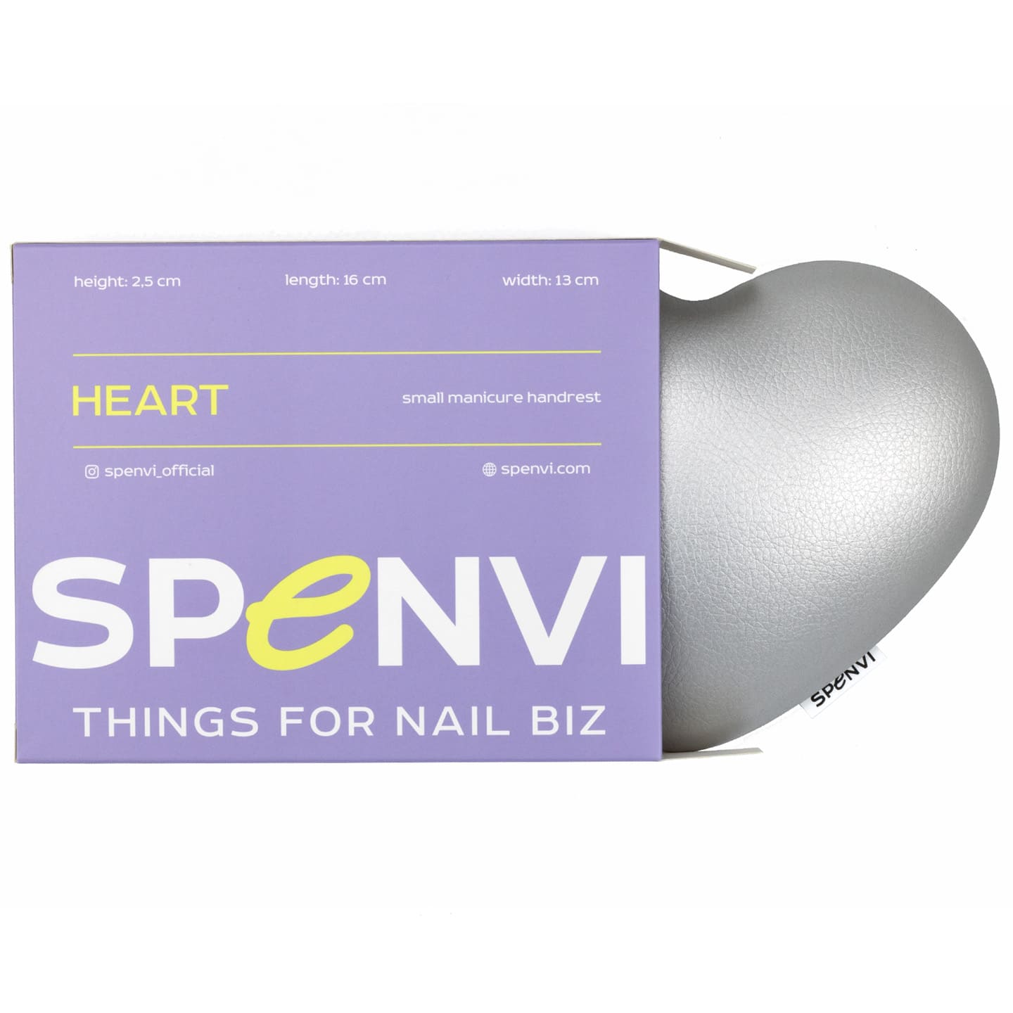 Poduszka pod łokieć SPENVI Heart Silver 2