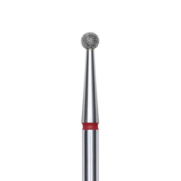 Frez diamentowy kulka 2,5 mm czerwona STALEKS PRO FA01R025 1